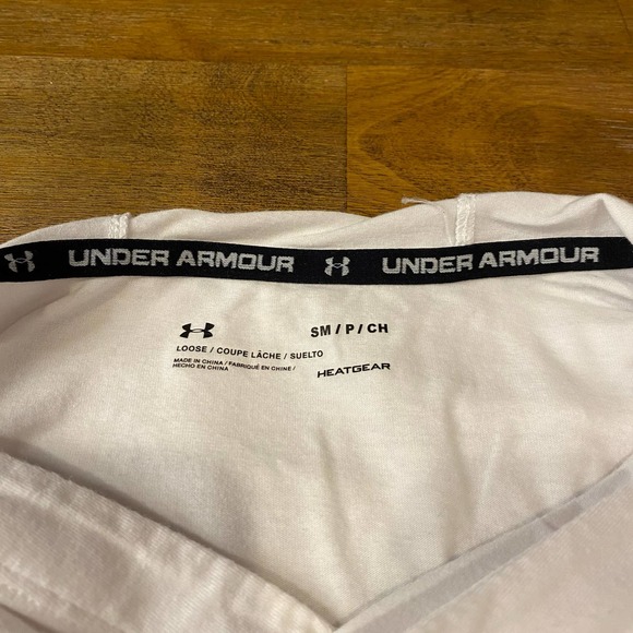 Under Armour Utah Utes Team Issue Throwback Short Sleeve Hoodie Men’s Sz SM - Picture 6 of 7